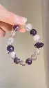 Original Amethyst + Copper Rutilated Quartz Bracelet 12mm